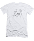 Weimaraner Dog Line Drawing Lj Knight T-Shirt