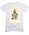 White Dictamnus Albus Showing Flowers Leaves Seeds and Hairy Fruit Pierre Jean Francois Turpin T-Shirt