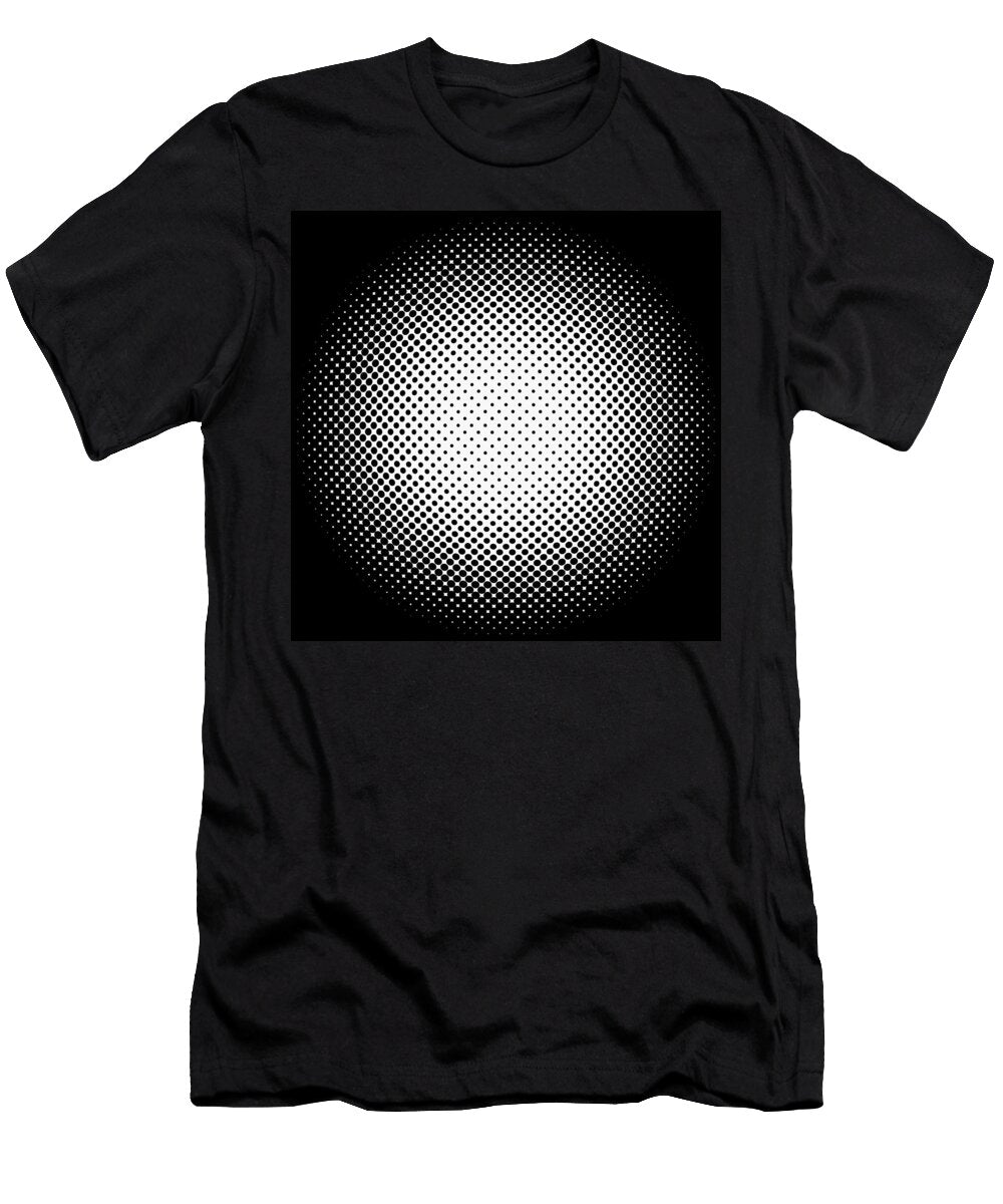 White Halftone Donts on Black Paulette Wright T-Shirt