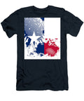 White Halftone Grunge Texas State Flag Background Bigalbaloo Stock T-Shirt
