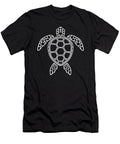 White Outline Sea Turtle Design John Schwegel T-Shirt