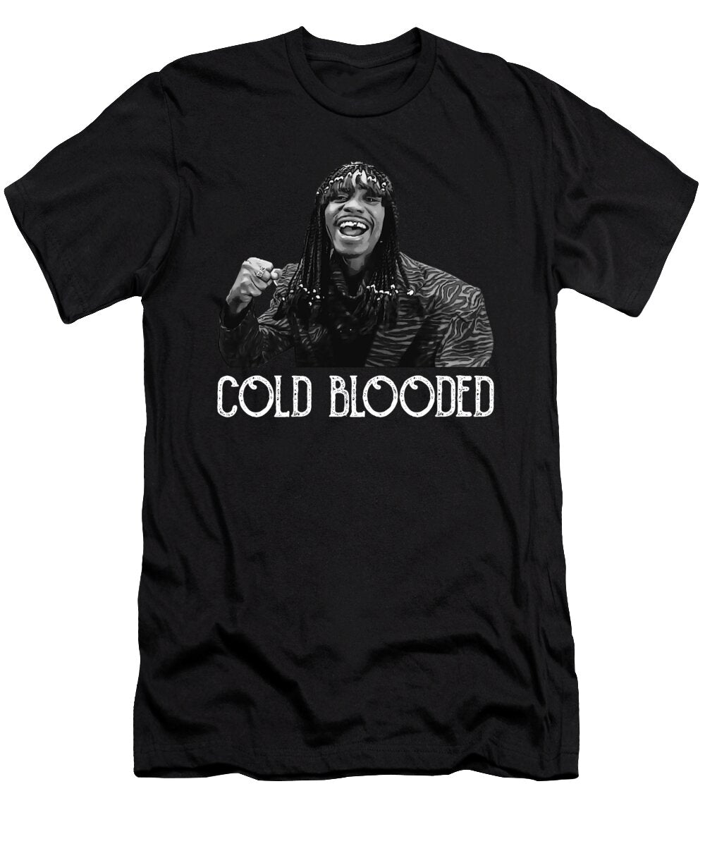 White Stencil Cold Blooded Cynthia Pottorff T-Shirt