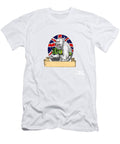 White Wolf Holding Bomb British Flag Tattoo Aloysius Patrimonio T-Shirt