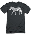 White Zebra Stencil Greg Noblin T-Shirt