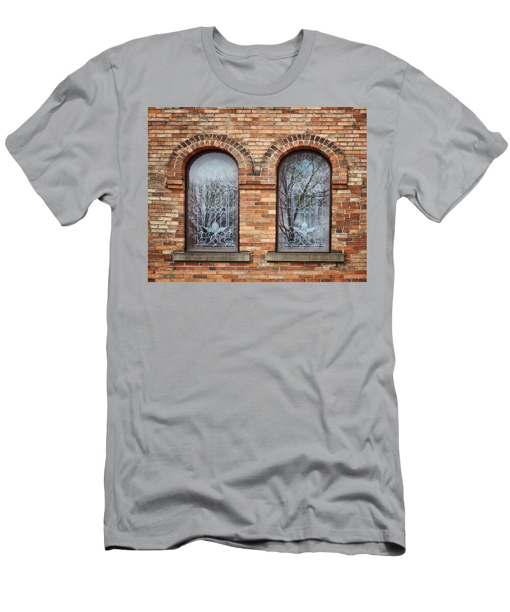 Windows First Congregational Church Jackson Michigan Nikolyn Mcdonald T-Shirt
