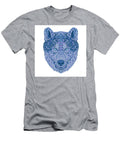 Wolf or Gray Wolf Head Front View Pointillist Impressionist Pop Art Style Aloysius Patrimonio T-Shirt