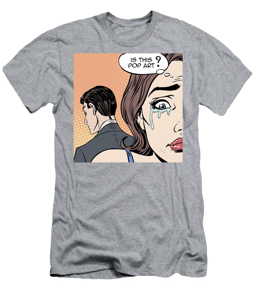 Woman Crying Pop Art Tony Rubino T-Shirt