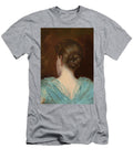 Woman in a Blue Dress Circa American School American Thth Century T-Shirt