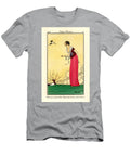 Woman in Cloche Hat Sheath Dress and Satin Top 1913 Stencil Charles Martin T-Shirt