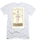 Woman in Morning Outfit of Skirt Blouse and Bonnet 1912 Stencil Charles Martin T-Shirt
