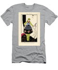 Woman in Pea Green Dress with Embroidered Satin Skirt Umberto Brunelleschi T-Shirt