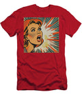 Woman Shouts to Be Heard Comic Book Art 77 Mad Paperairplanes T-Shirt