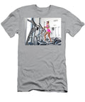 Woman Training At Crosstrainer in a Gym Michal Bednarek T-Shirt