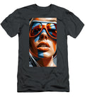 Woman with Vibrant Sunglasses Kevin Walker and Pixel Reverie T-Shirt