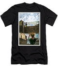 Women Extending Their Laundry on Rooftop Clotheslines Early 1900s Hand Colored Halftone Reproduction of an Illustration American School T-Shirt