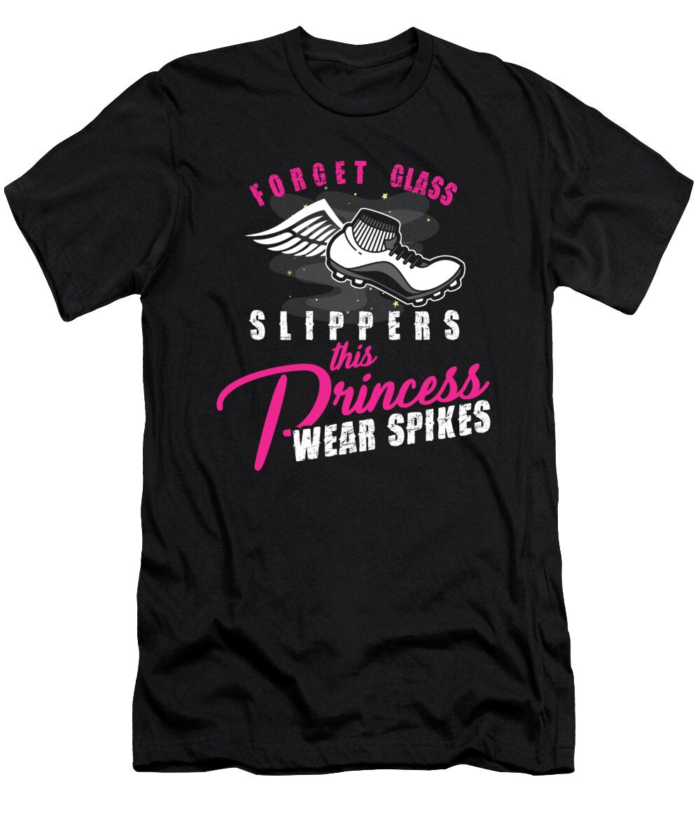 Women Runners Princess Wear Spikes Track Field Thomas Larch T-Shirt