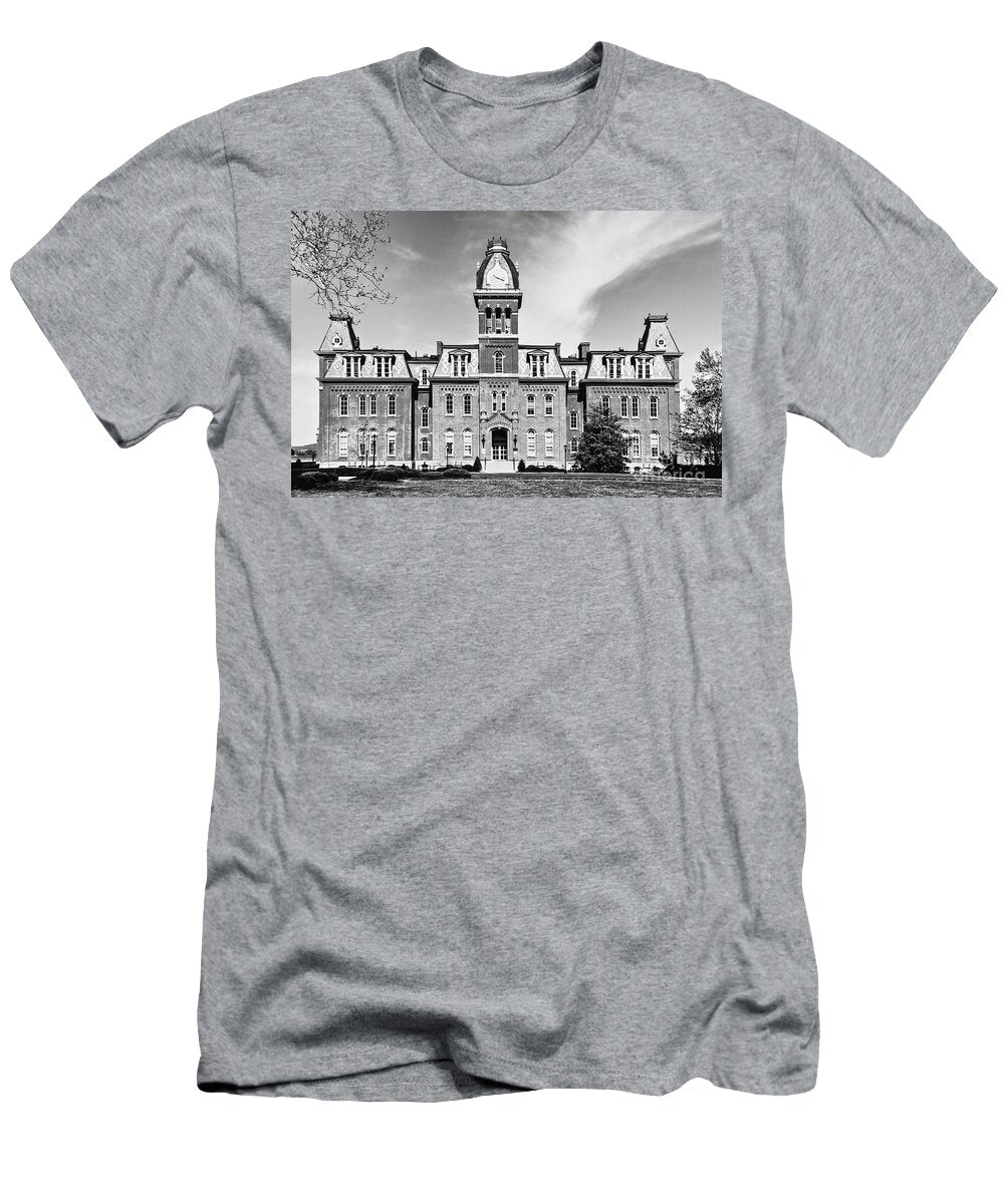 Woodburn Hall West Virginia University Black and White Dmr Filho T-Shirt