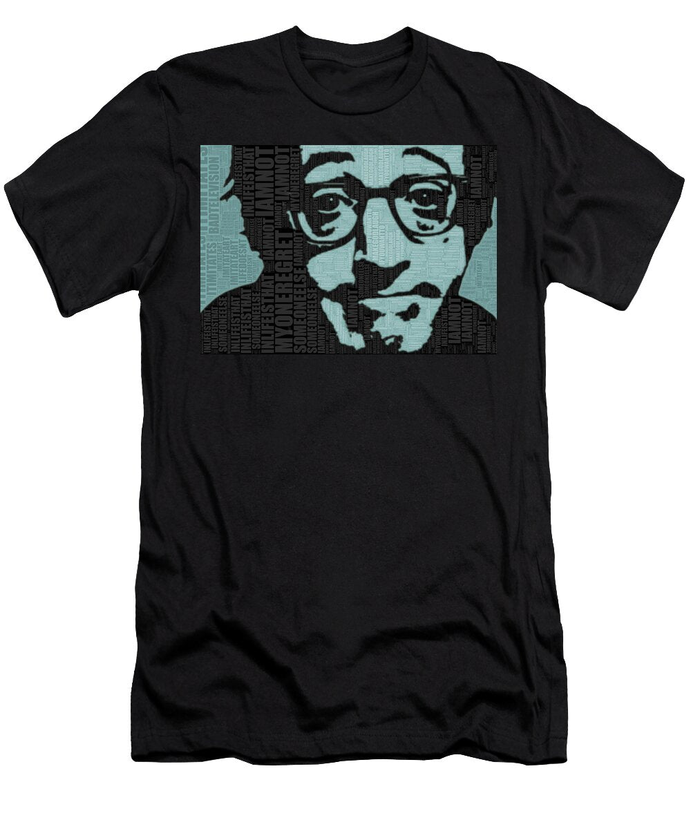 Woody Allen and Quotes Tony Rubino T-Shirt