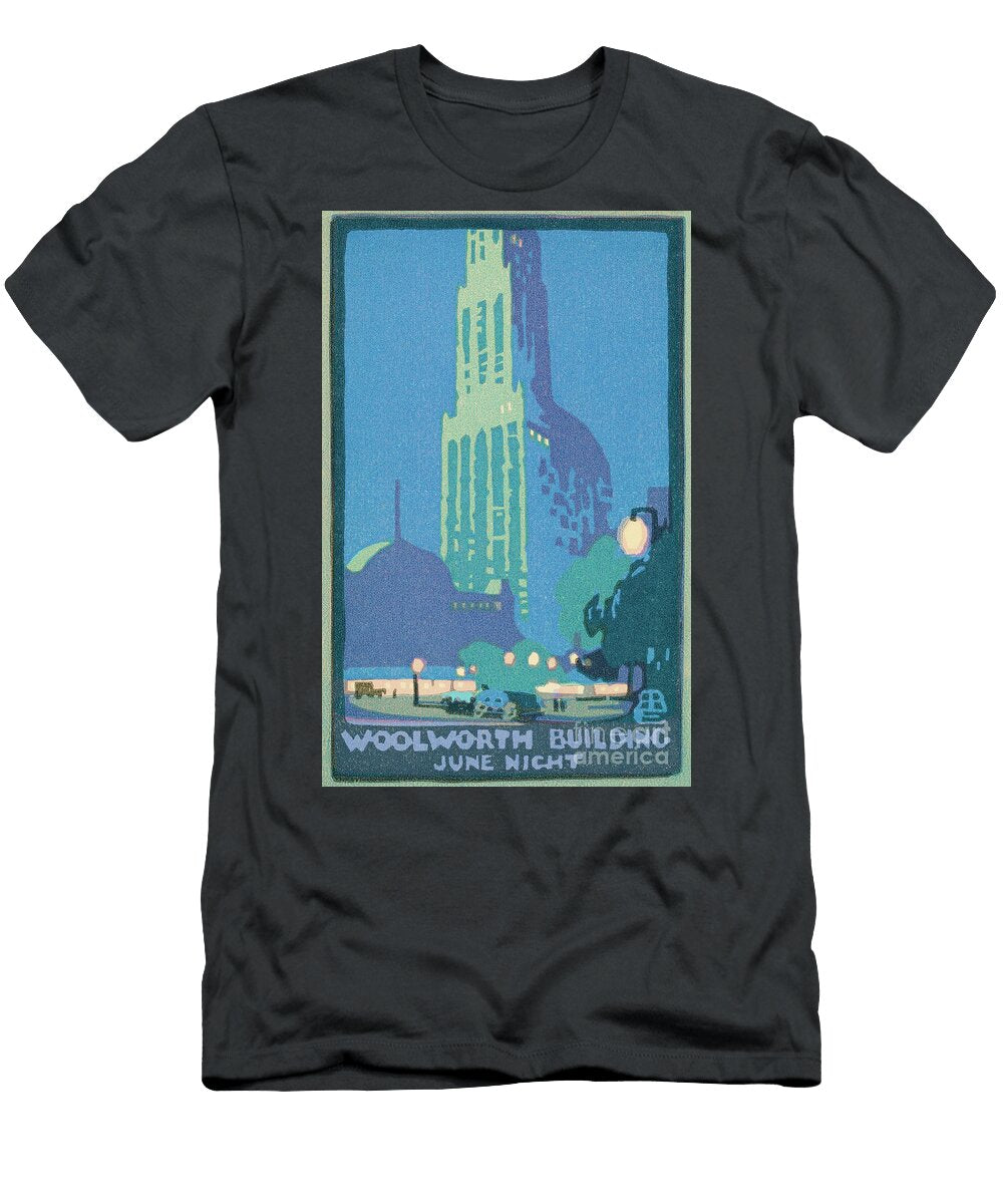 Woolworth Building June Night Diane Hocker T-Shirt