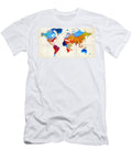 World Map 18 Colorful Art By Sharon Cummings Sharon Cummings T-Shirt