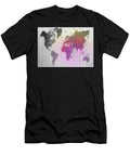 World Map a Halftone Effect Creates a Colorful Abstract Pattern Rudy Bagozzi T-Shirt