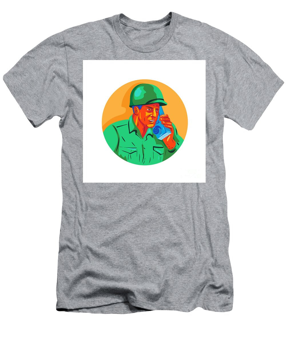 World War Two Soldier American Talk Radio Wpa Aloysius Patrimonio T-Shirt