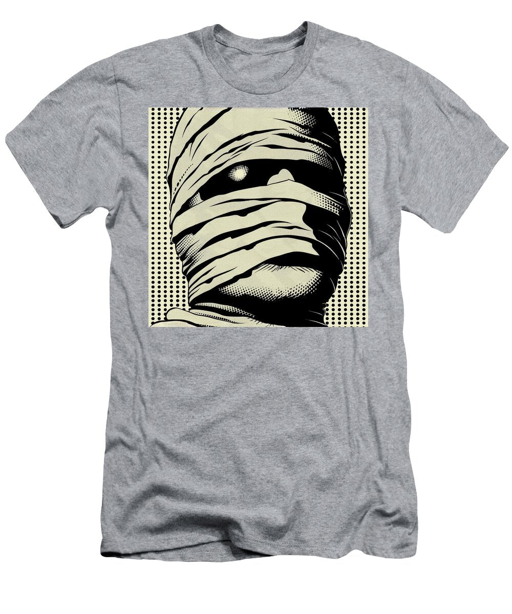 Wrapped Mummy Head Comic Book Panel 94 Mad Paperairplanes T-Shirt