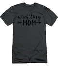 Wrestling Mom Arrow in Black Text Wrestler Acn074a Madall Theod T-Shirt