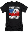 Wrestling Mommy Wrestler USA Flag Dhbubble T-Shirt
