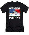 Wrestling Pappy Wrestler USA Flag Dhbubble T-Shirt