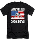 Wrestling Son Wrestler USA Flag Dhbubble T-Shirt
