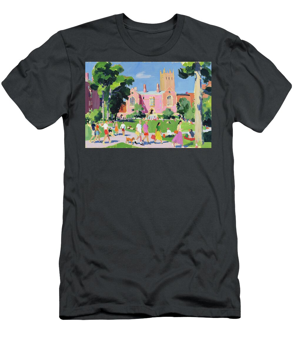 Yale Colorful Campus Gathering Sampadart Gallery T-Shirt