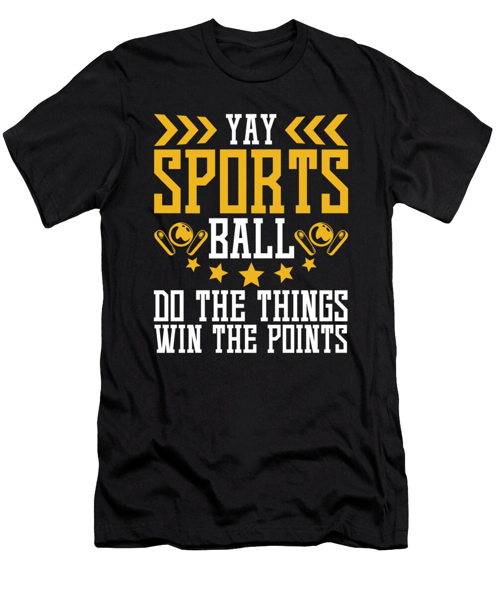 Yay Sports Ball Arcade Pinball Machine Gamer Florian Dold Art T-Shirt