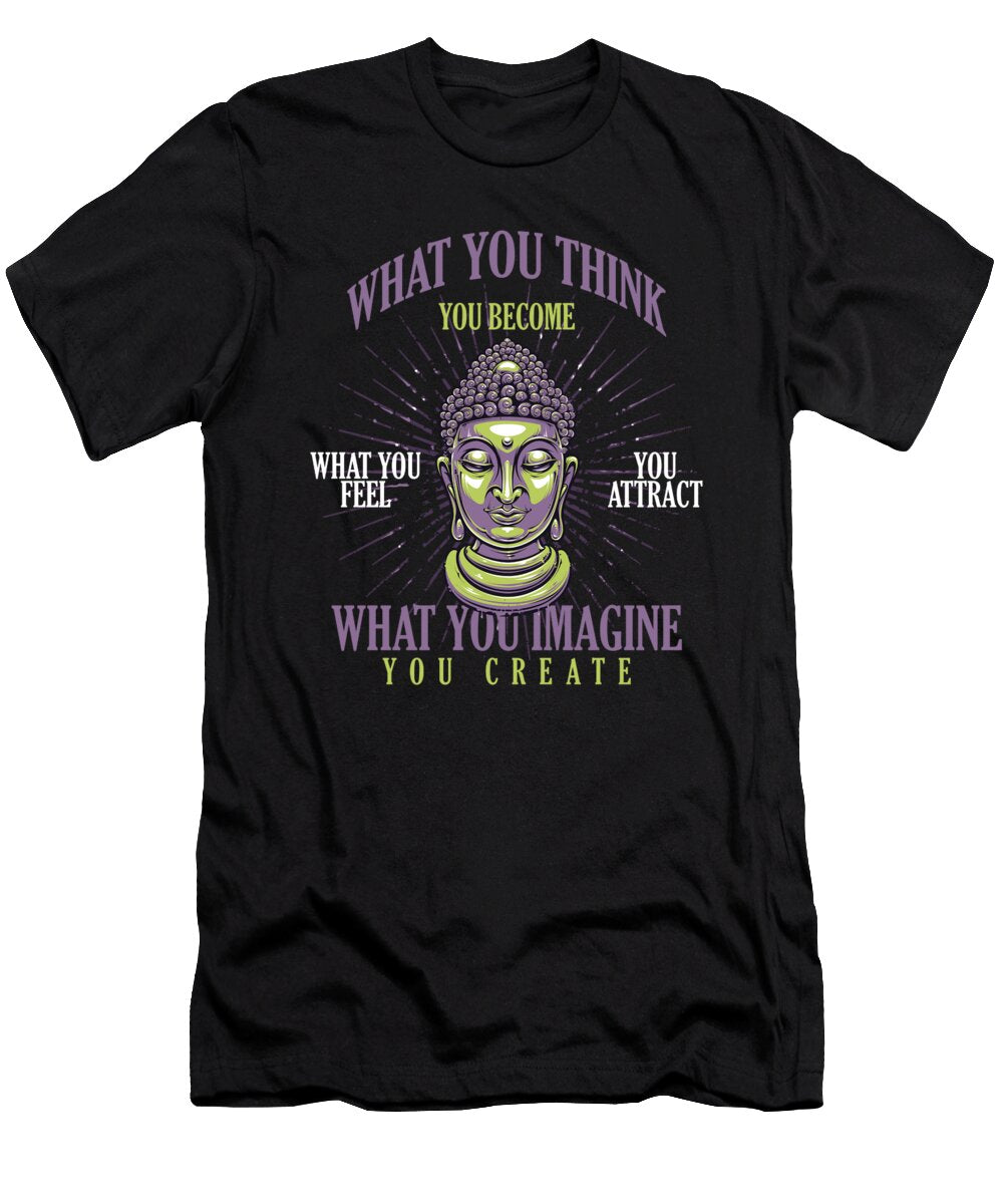 Yoga Buddhism Attract Imagine Create Meditation Gift Thomas Larch T-Shirt