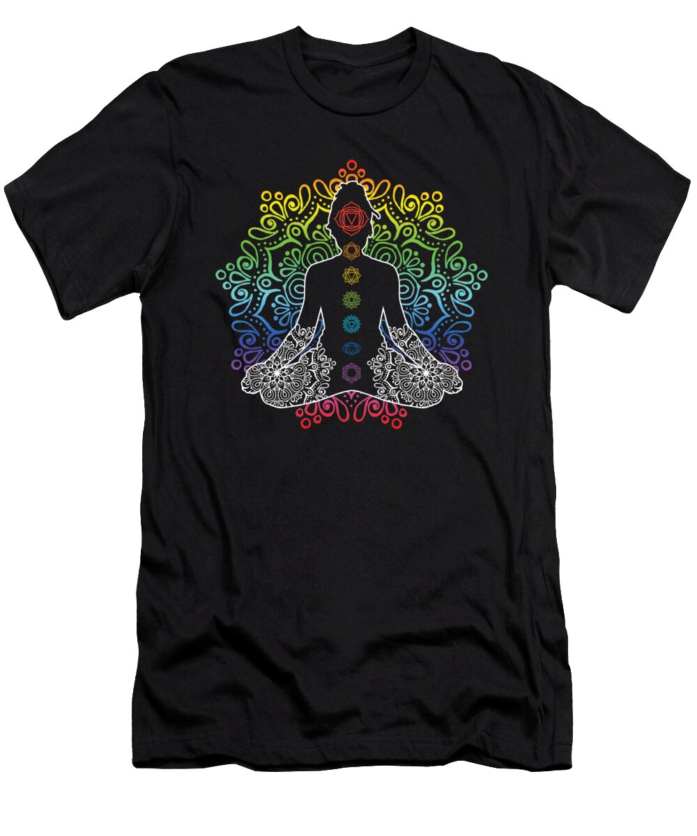 Yoga Chakra Zen Asana Meditation Buddhism Gift Thomas Larch T-Shirt