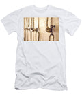 Yoga Ropes Hanging on Empty Studio Wall Iyengar Yoga Maria Kray T-Shirt