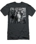 Young Boy Singing in an 1800s Living Room Celebration Square Pete Klinger T-Shirt