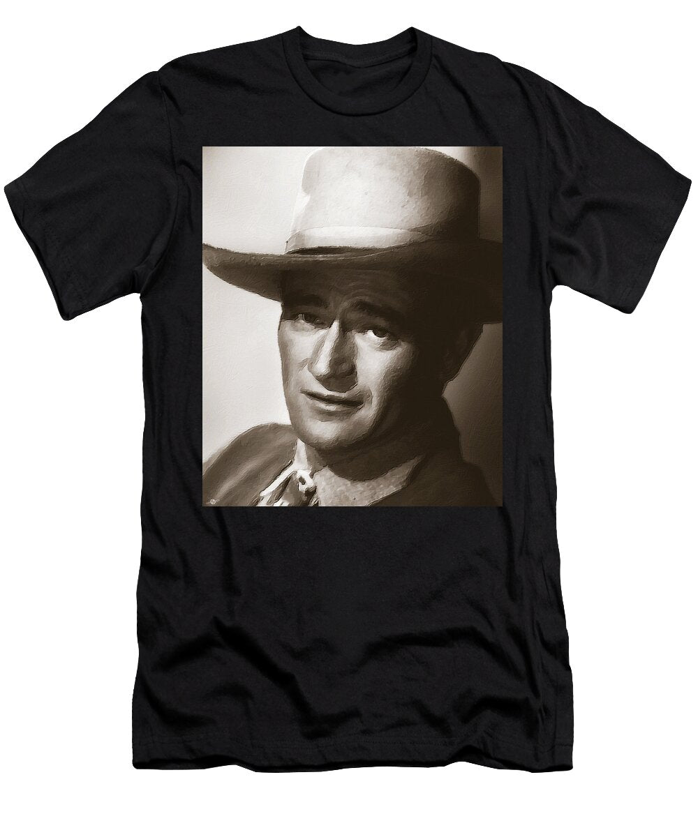 Young John Wayne Painting Traditional Tony Rubino T-Shirt