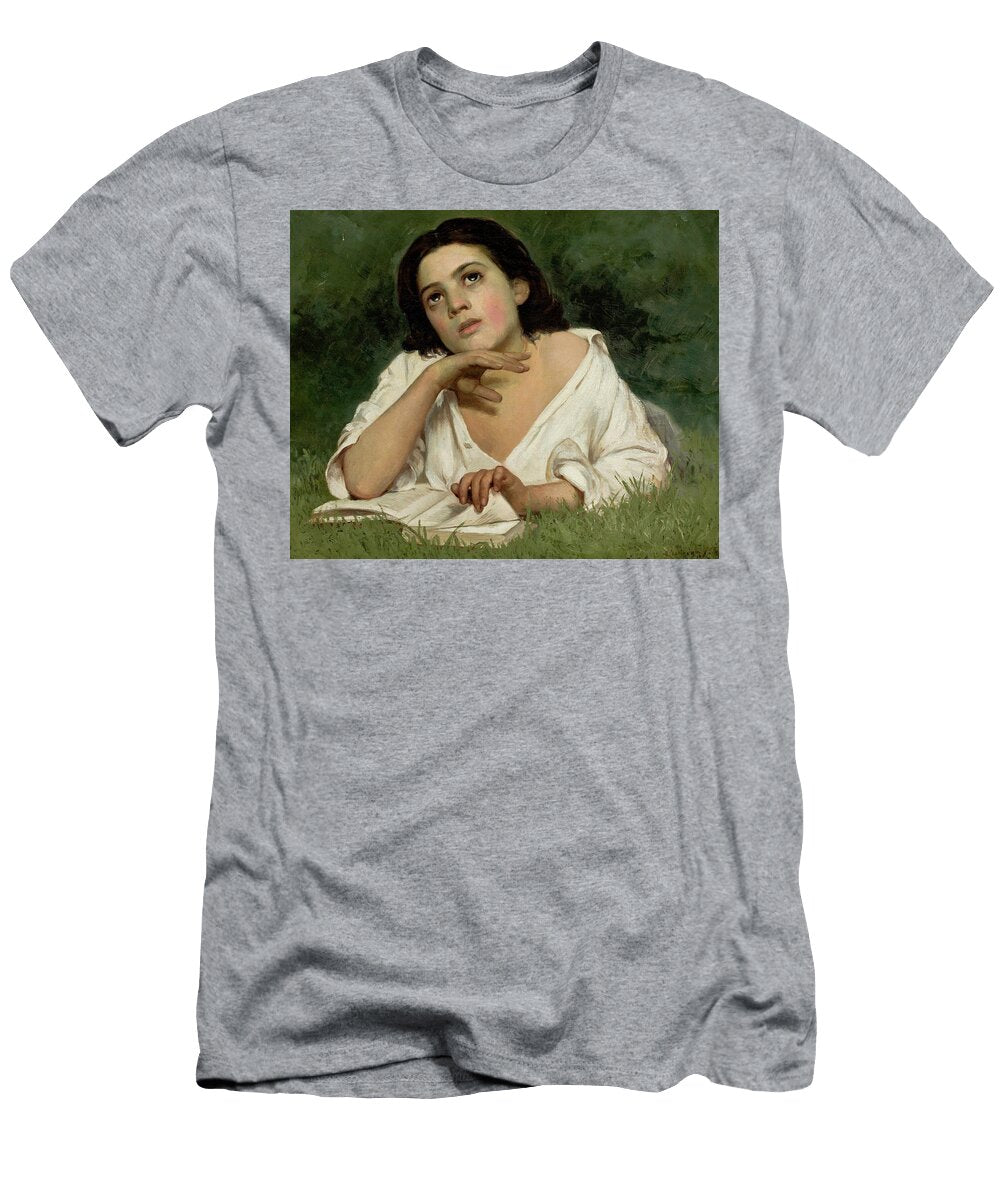 Young Woman with Book Almeida Junior T-Shirt