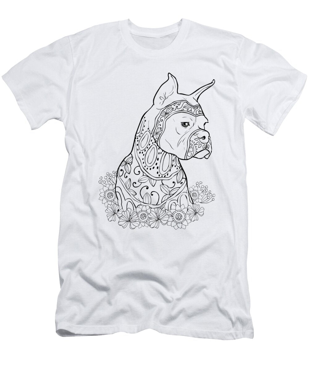 Zentangle Pitbull Cindy Elsharouni T-Shirt