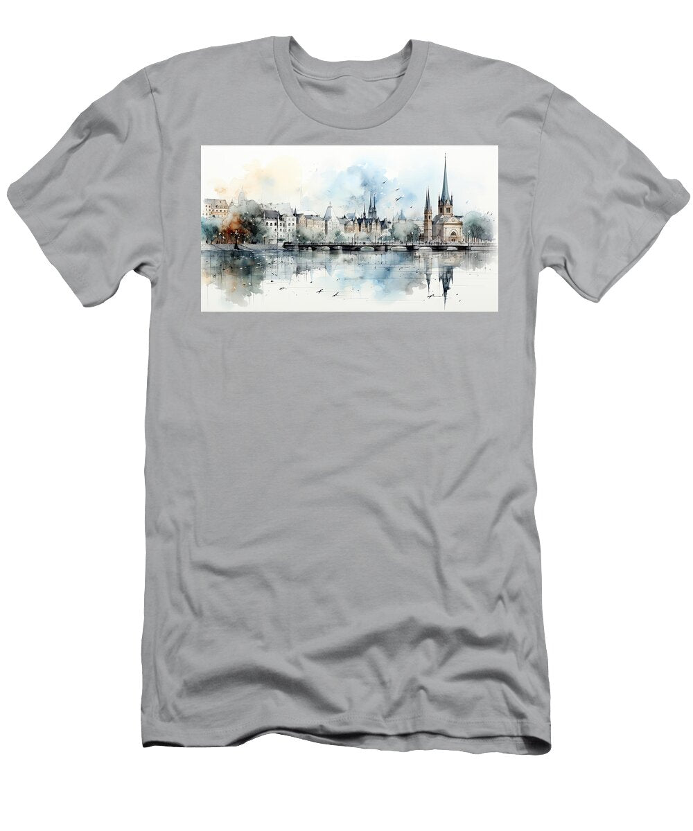 Zurich Switzerland Lineart Evie Carrier T-Shirt
